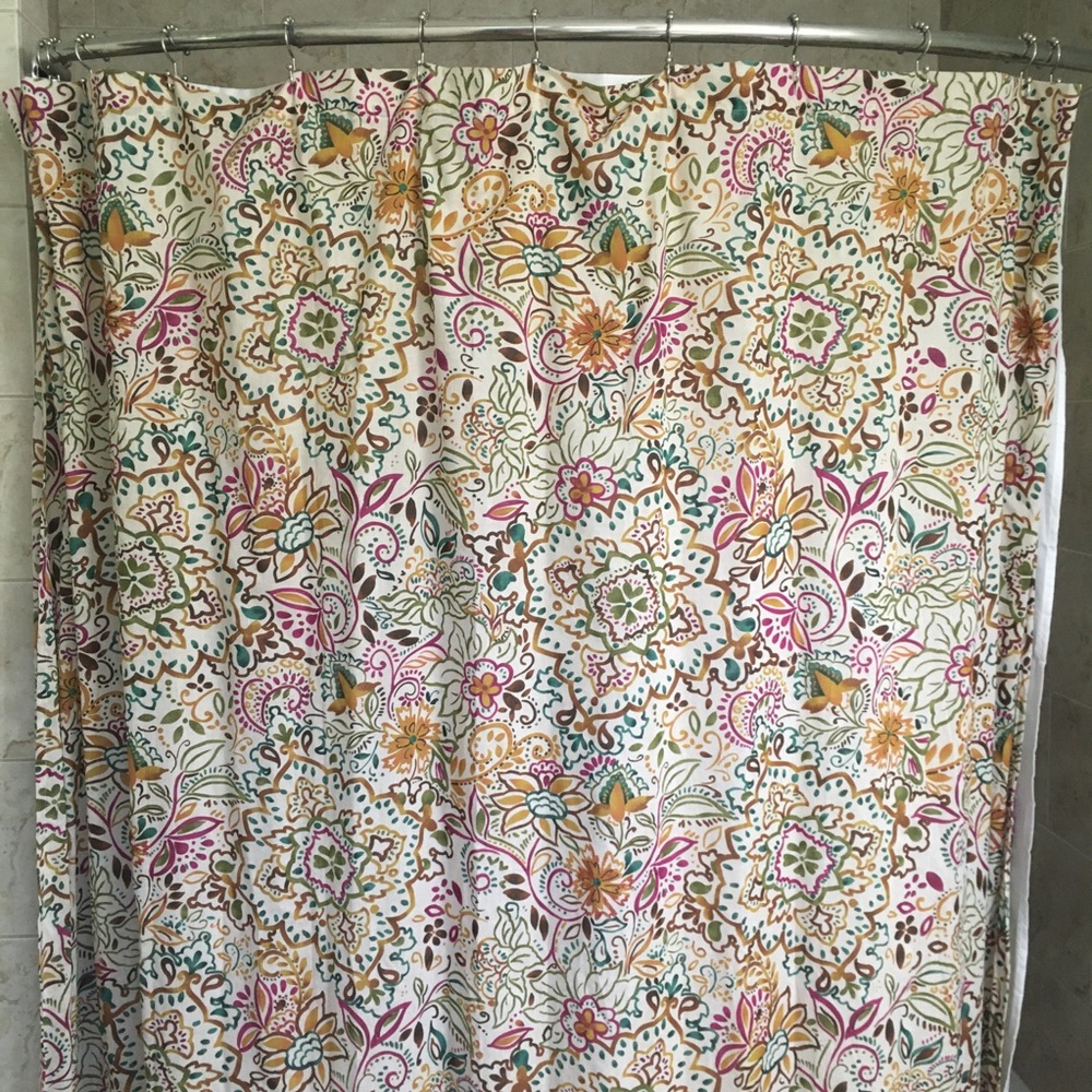 Target Threshold paisley jewel tone shower curtain
